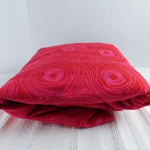 Ikea Bibbi Snurr Twin Duvet Cover Red Pink Swirls Cotton 61x80 Vintage 19489 EUC